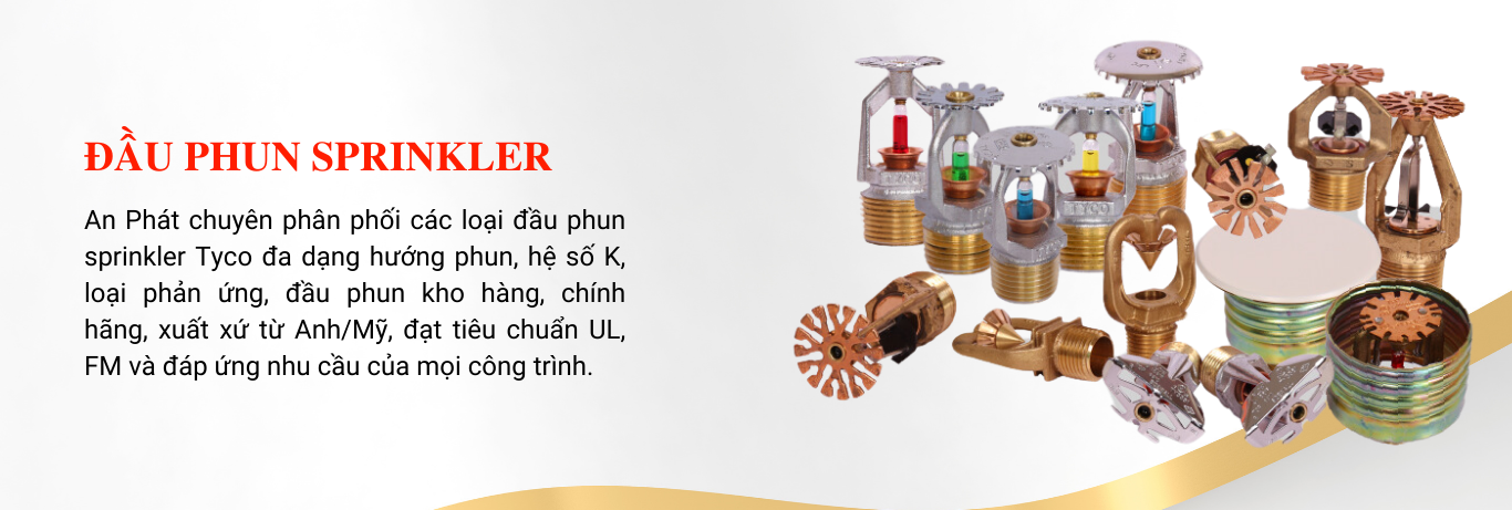 Đầu phun Sprinkler Tyco 68 độ C
